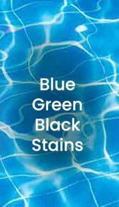 Pool Stain Removal - Blue Green Black Stains in your pool