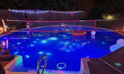 Glow Stick Pool Party Idea - A great idea for night time fun in the pool.