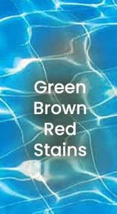 Pool Stain Removal - Removing green brown red stains in your swimming pool