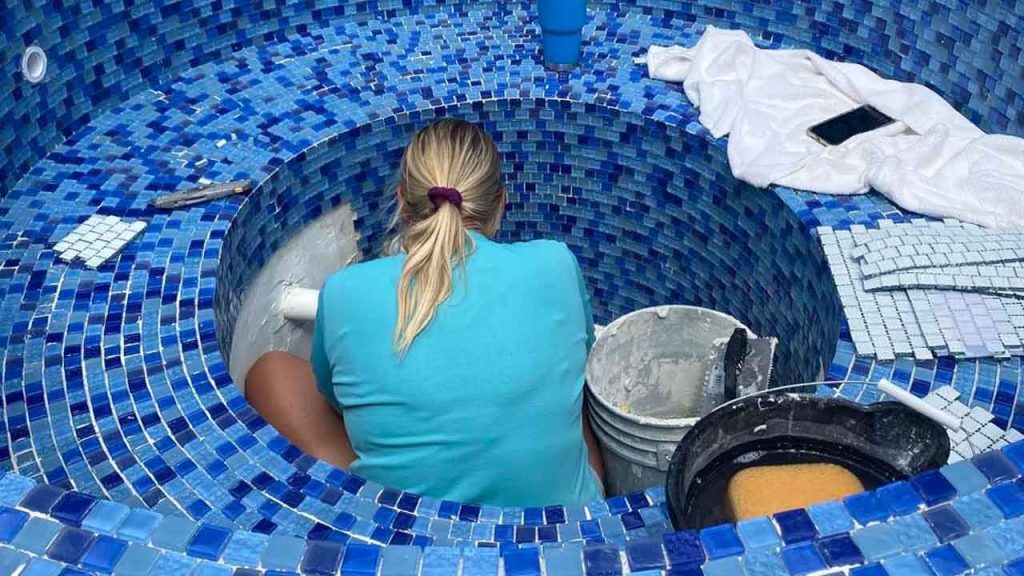 Holly Waldhauer says being a female pool contractor comes with a unique set of challenges.