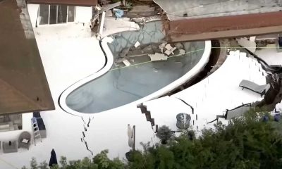 Landslide Destroys Home, Damages Swimming Pool in California