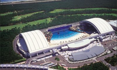 Ocean Dome held the title for largest indoor waterpark at one time.
