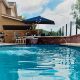 Pencil Jets Create A Dramatic Water Feature in The Pool