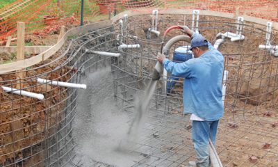 Constructing a Swimming Pool Wall