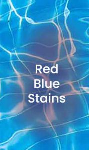 Remove Pool Stains - Red Blue Pool Stains
