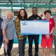 3X Olympic Gold Medalist Rowdy Gaines Presents Paragon Pools/Float Like A Duck and the City of Las Vegas with a Step Into Swim Grant