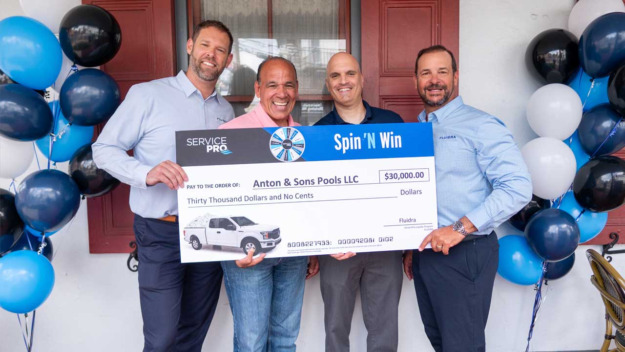 Fluidra Announces Winner of ServicePro™ Rewards Program Spin N’ Win Truck Raffle