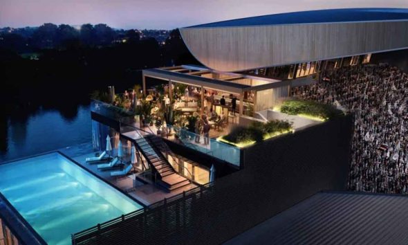 Soccer Stadium Redesign Will Include a Rooftop Infinity Pool