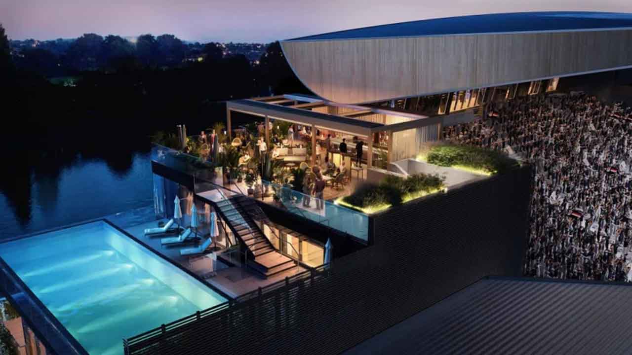 Soccer Stadium Redesign Will Include a Rooftop Infinity Pool