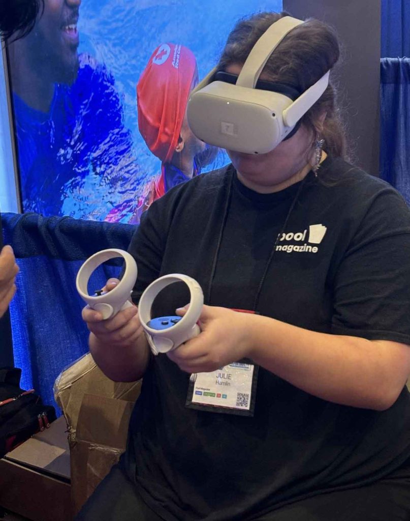 Julie Hamlin of Pool Magazine got to try Lifeguard VR Training firsthand.