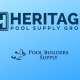 Heritage Pool supply logo and Pool Builder Supply logo